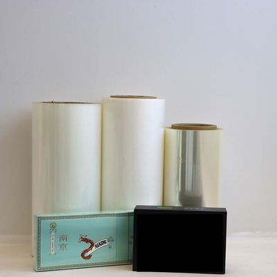 Harga yang bagus Transparent Plain Clear Hot Stamping Film Film BOPET Untuk Kemasan Komoditas Makanan on line