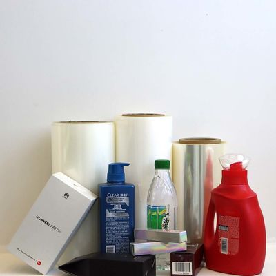 Buon prezzo Materiale di etichetta impermeabile ad alta lucentezza a doppio lato, sigillabile a calore con pellicola BOPP 30 ‰ 80 μM in linea