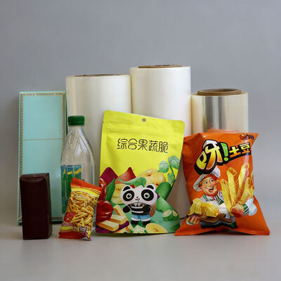 Giá tốt. Một hoặc hai mặt niêm phong nhiệt có thể kim loại hóa phim BOPP Độ bền nhiệt cao Độ bám sát tuyệt vời Bộ phim rào chắn rõ ràng 10-28μm Đối với bao bì thực phẩm trực tuyến