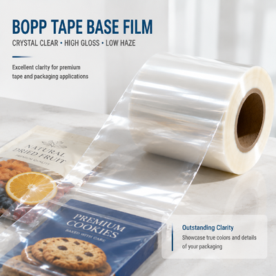 Kwaliteit Security Tamper Evident BOPP Tape Film 25-38 Micron High Tensile for Anti-Theft Carton Sealing Tape Fabriek