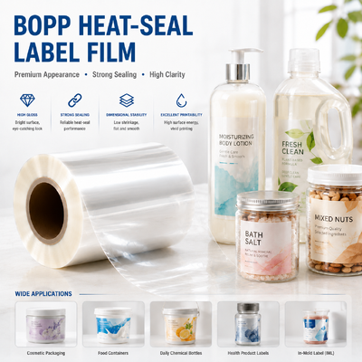 جودة Moisture Proof High Barrier Heat Sealable BOPP Label Film for Food Packaging مصنع