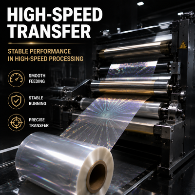 Qualität Heat Resistant BOPET Hot Stamping Film Low Shrinkage for High Speed Stamping Fabrik